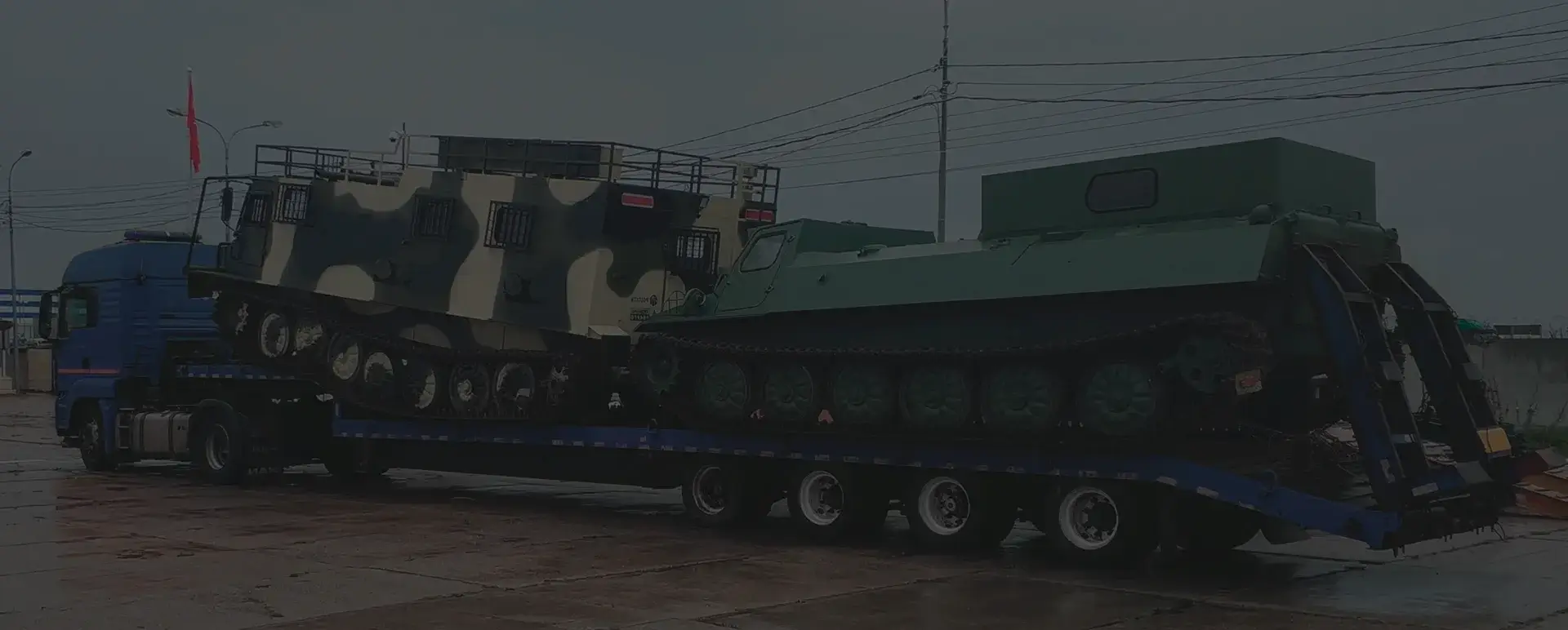 Транспортировка танков и ракет в селе Кызыл-Мажалык (Сибирский округ - Республика Тыва) с соблюдением секретности.